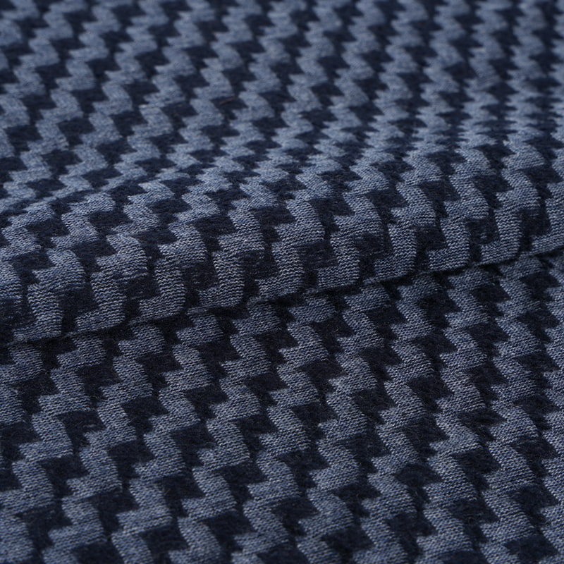 Gray Wavy Jacquard Fabric
