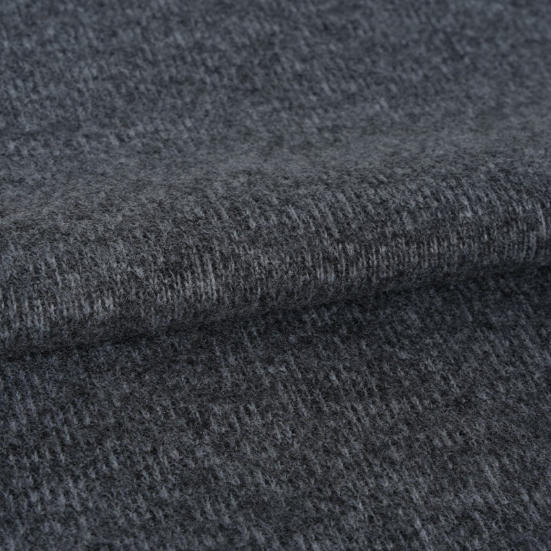 160cm Medium Grey Mix Rib Fabric