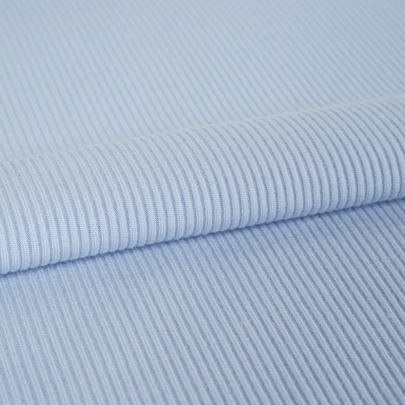Pale Gray Striped Modal 2*2 Rib Cloth