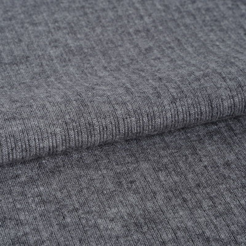 Light Gray Brushed Rib Fabric