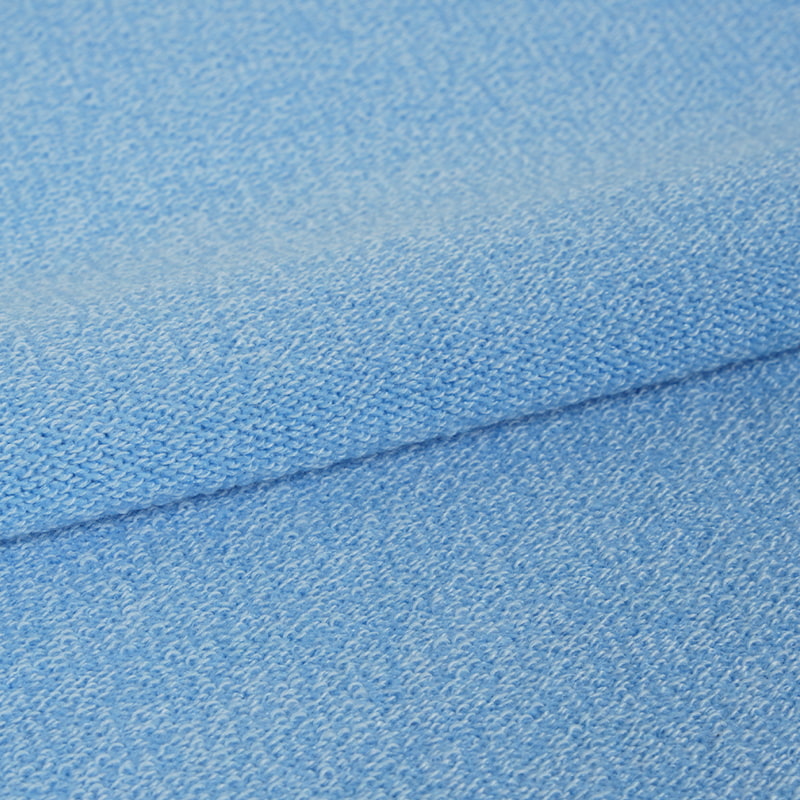 150cm Width Blue Thick Needle Knitted Fabric