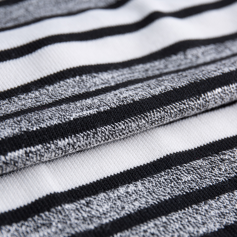 Color Stripe Coarse Needle Knit Fabric