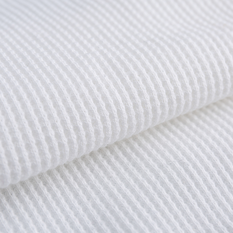 Cotton Spandex Waffle Knit Fabric