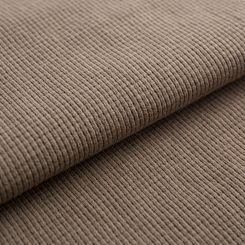 Polyester Cotton Spandex Waffle Knit Fabric